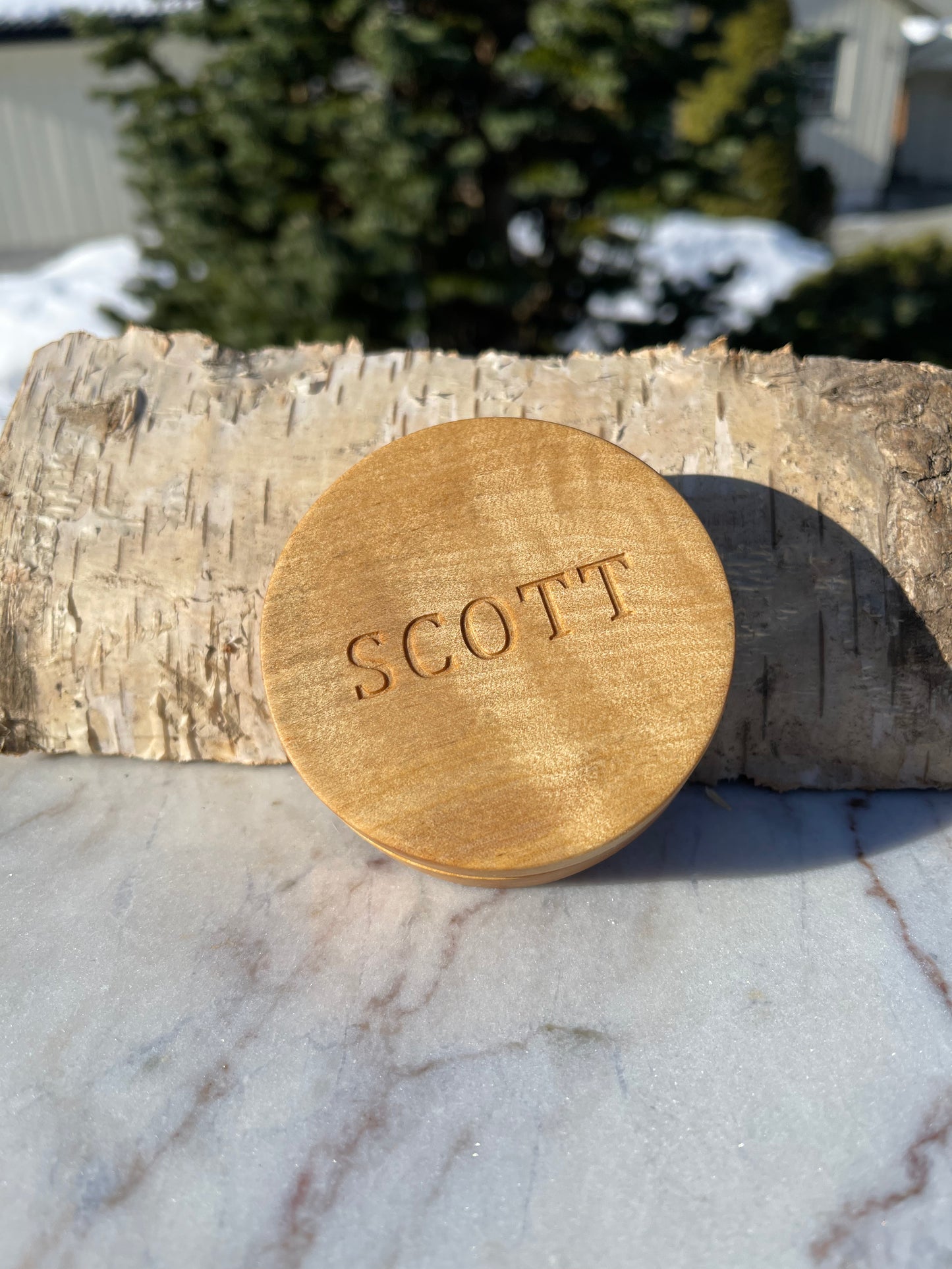 Birch snuff box